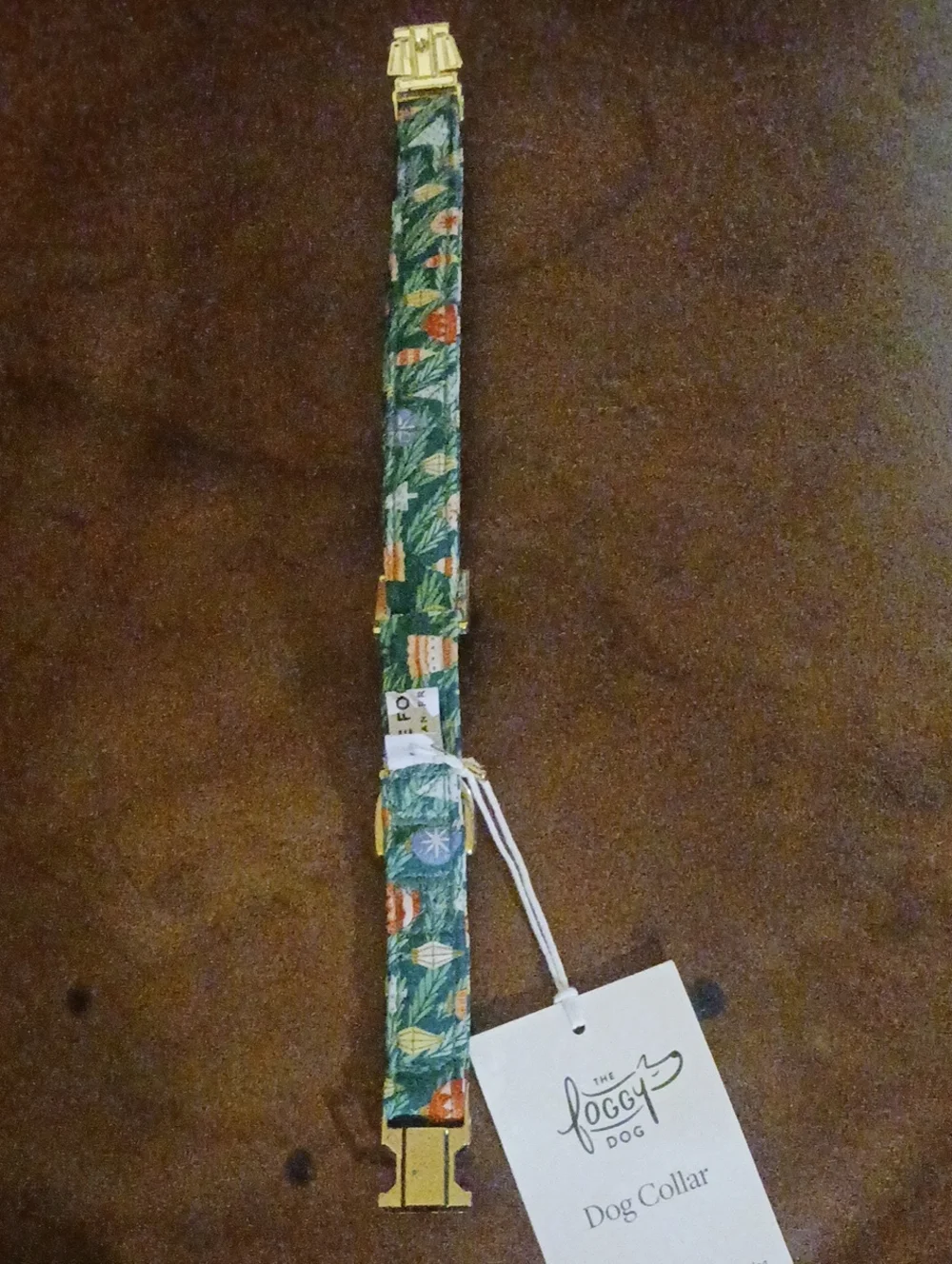 The Foggy Dog Floral Holiday Dog Collar 🐶
